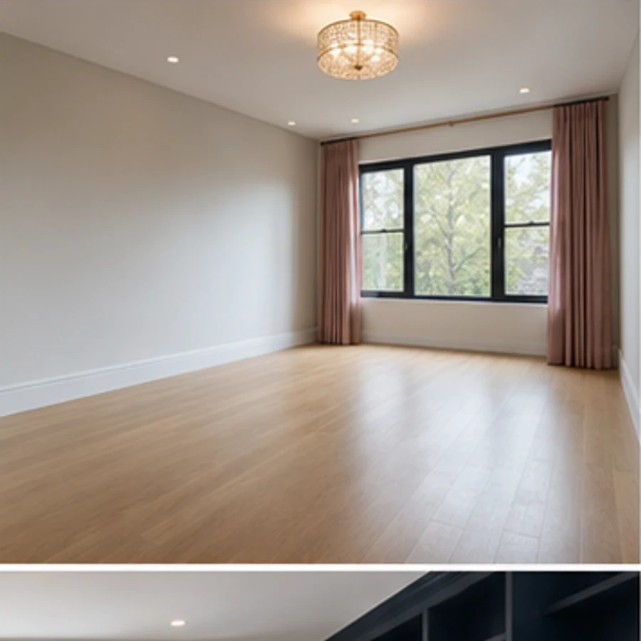 Bedroom returned to a clean shell