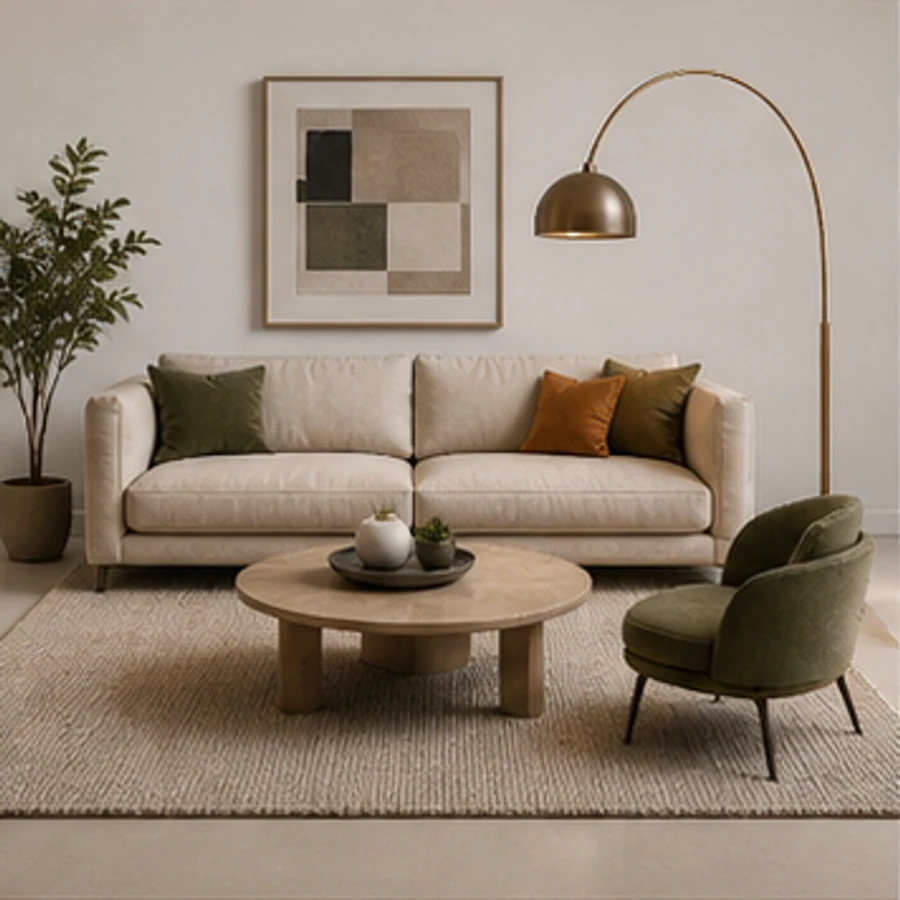 Use furniture to communicate scale