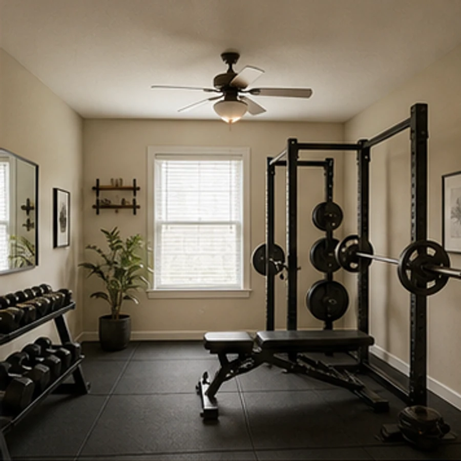 Spare bedroom to compact gym