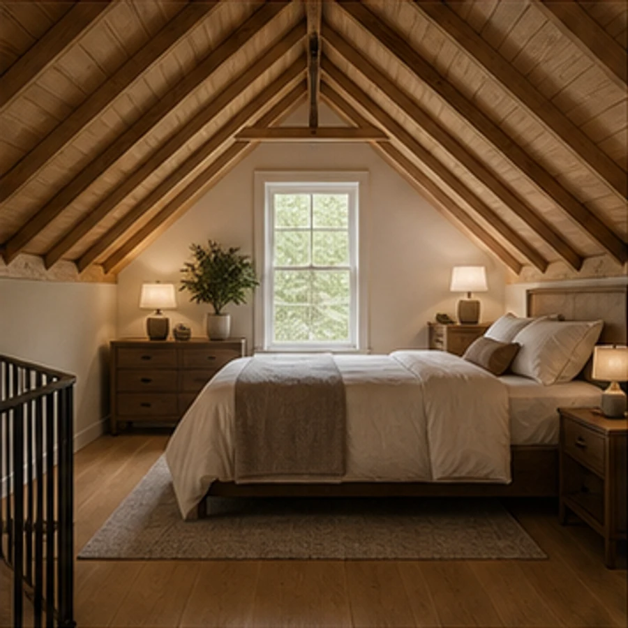 Attic to welcoming guest suite